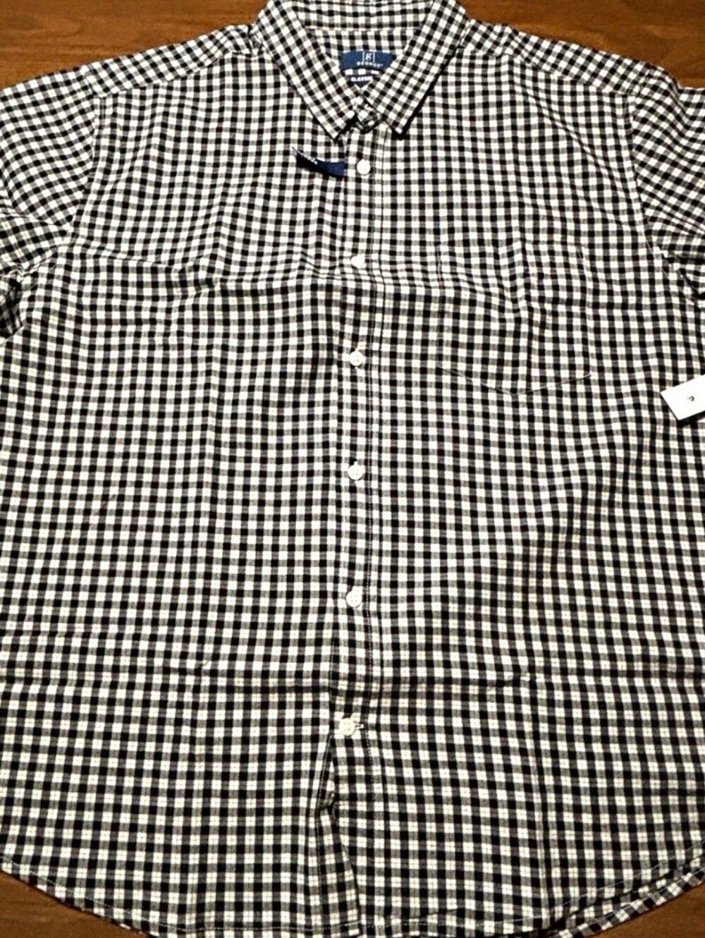 George- Mens Short Sleeve Button Down Shirt